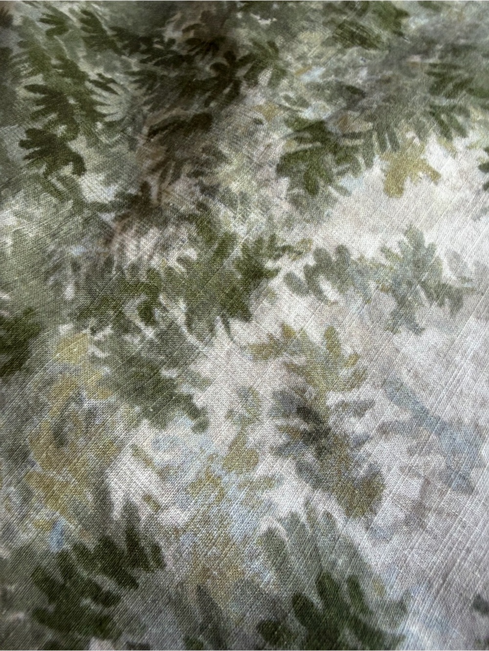 Pottery Barn Green and Beige Toile Duvet Cover - Picture 4 of 11